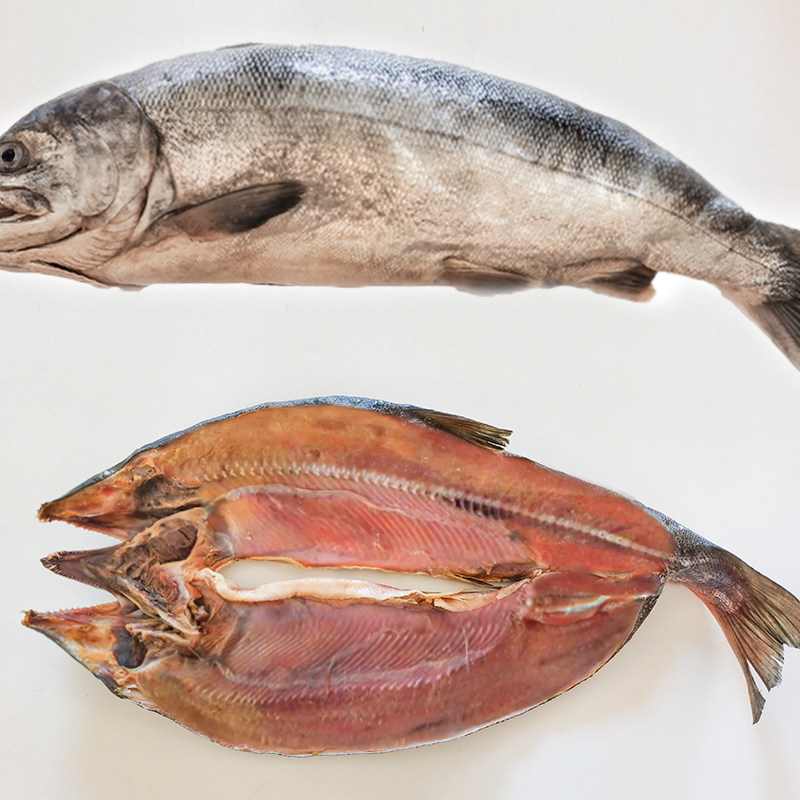 黑龙江抚远特产野生腌制大马哈鱼咸鱼整条包淡水鱼类