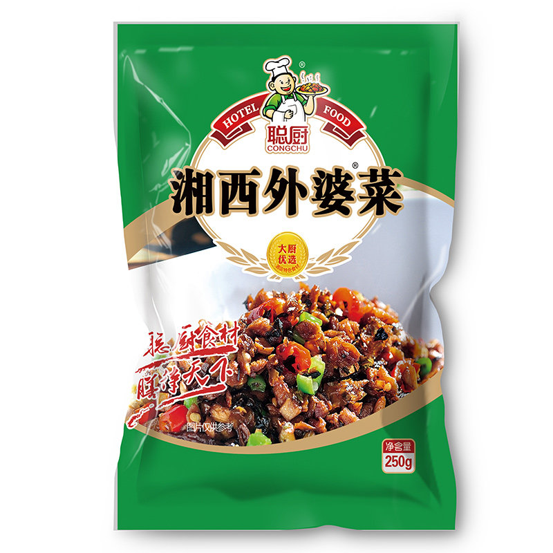 聪厨家常下饭菜250g*5袋湘西外婆菜湖南特产咸菜袋装饭店批发食材
