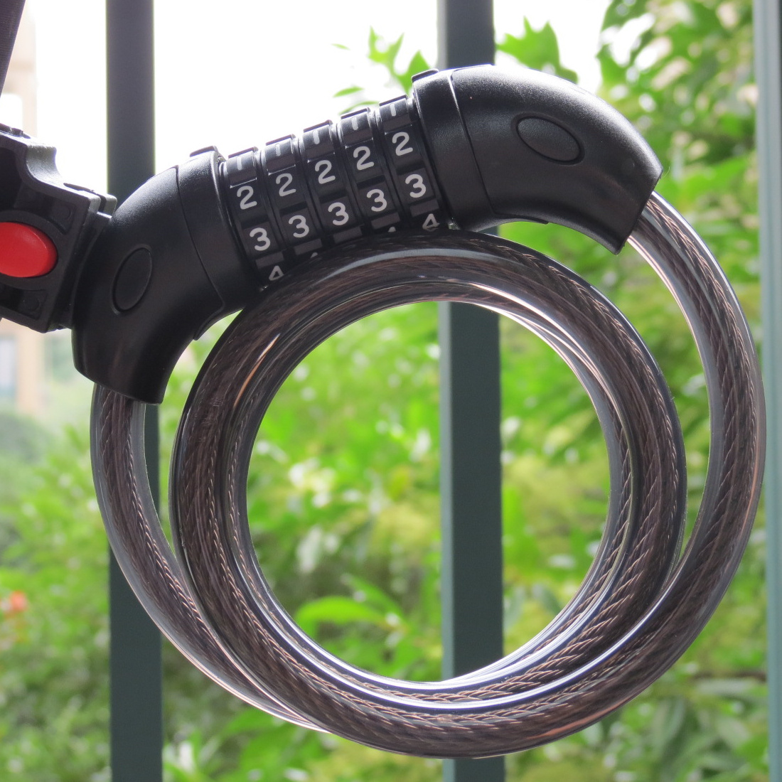 正品通用自行自行车车锁山地公路5位密码锁防盗锁自行车锁