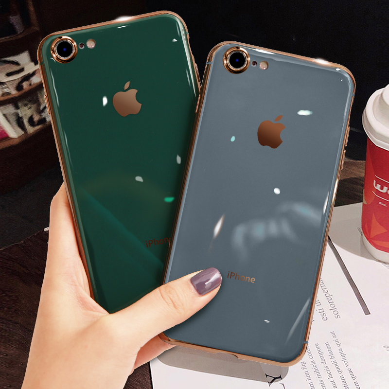 奶奶灰苹果6splus手机壳iphone6s全包硅胶6plus软壳6网红同款8plus