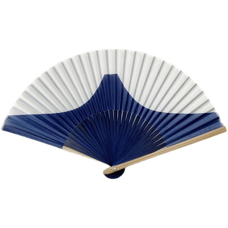 日式和服日用扇子折扇便携女士富士山和风纸扇扇子