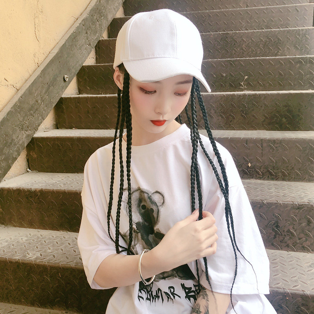 假发脏辫马尾戴马尾直接成品头戴辫子嘻哈夏天日常整顶假发