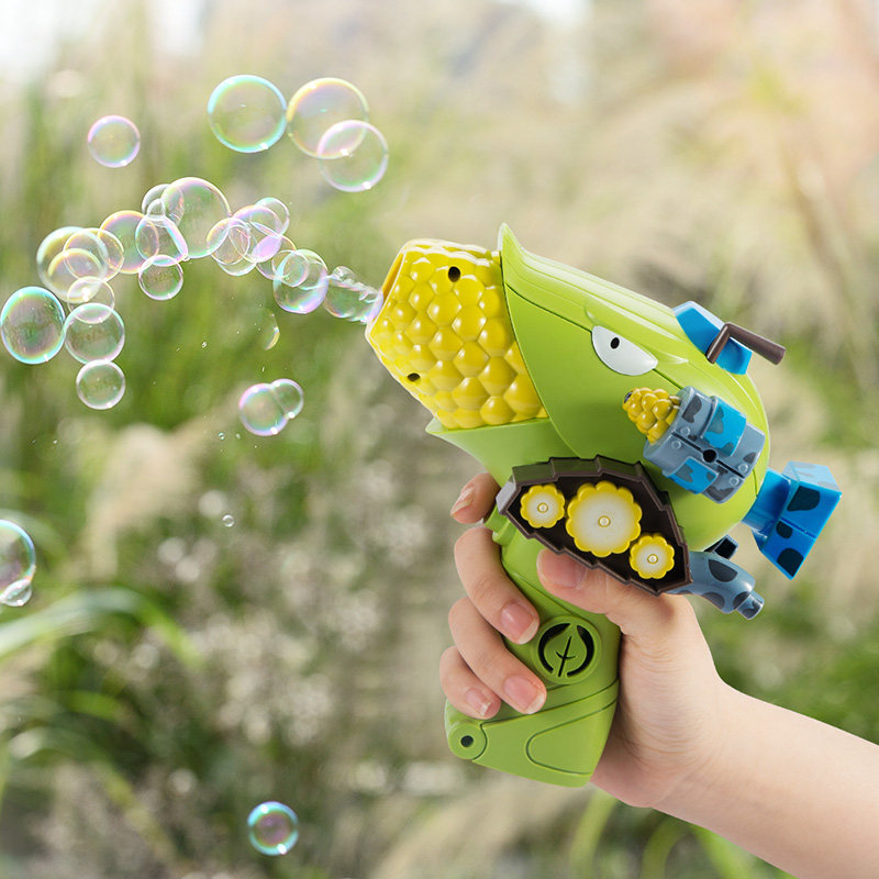 电动吹泡泡泡机植物大战僵尸玩具儿童自动新版男孩女孩5岁仿真