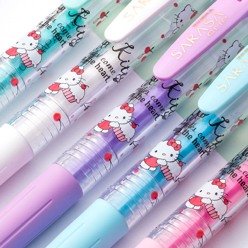 日本斑马zebra三丽鸥联名限定jj15中性笔kitty凯蒂猫中性笔