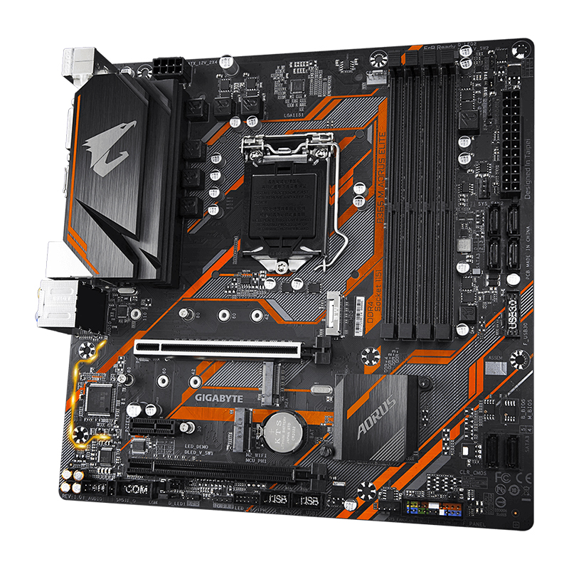 技嘉b365 m aorus elite小雕台式电脑主机箱游戏1151主板b360换代