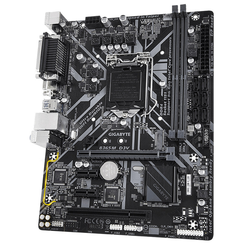 gigabyte/技嘉 b365m d3v台式机电脑游戏电竞主板 支持ddr4 1151