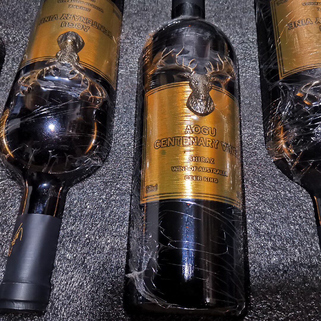 澳大利亚原装进口澳谷百岁鹿王红葡萄酒高度155度干红干红静态葡萄酒