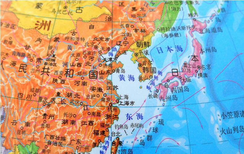 地球仪博目学习中国地图摆件印刷清晰辅助课堂工具国家