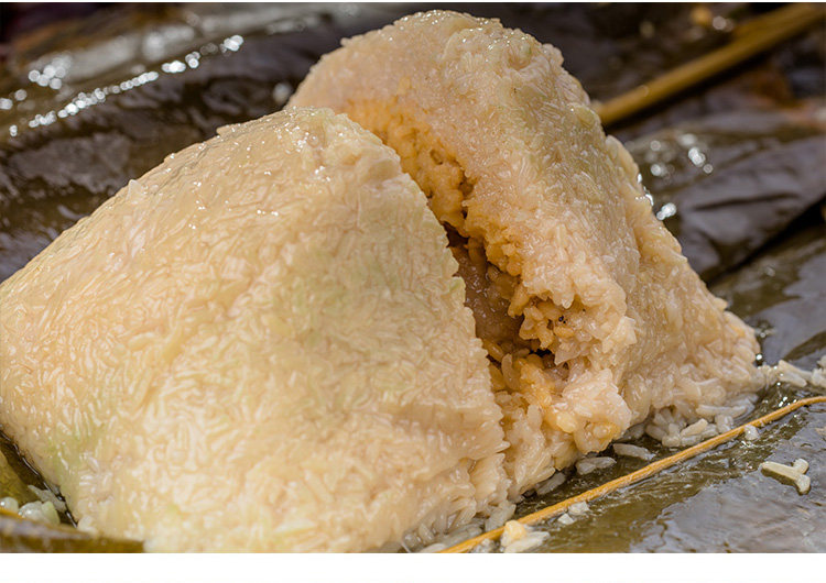 粽子广西横县特产350克糯米绿豆猪肉粽子