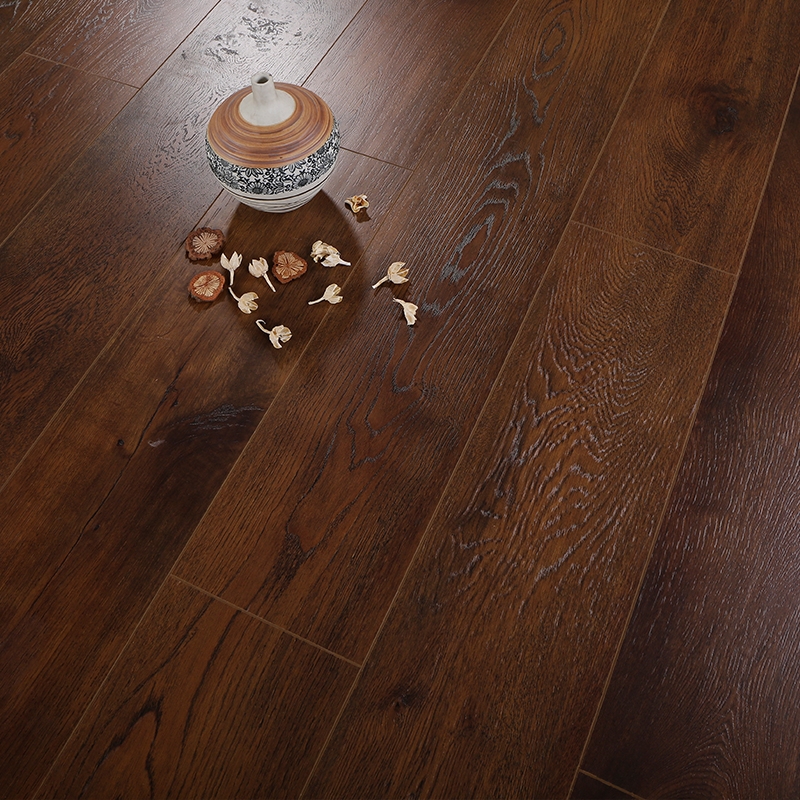 美式复古强化地板橡木木纹家装复合木地板地暖深色强化复合地板
