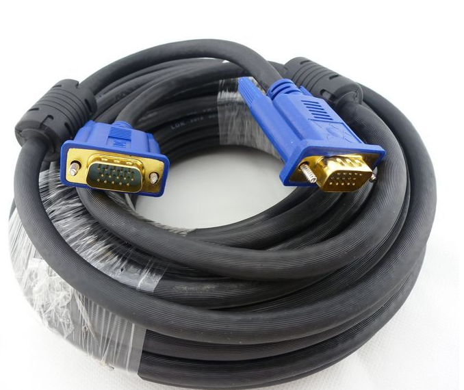 vga线台式主机电脑连接线电视屏与视频数据传输监控投影显示器线