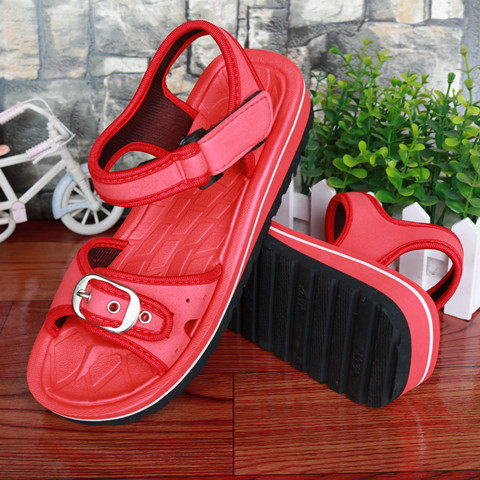 凉鞋传统夏季晶安正品品男女款魔术粘连泡沫时装凉鞋