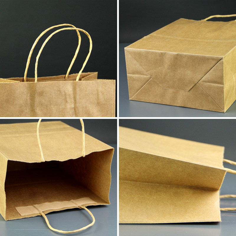 牛皮纸牛皮纸袋一次性食品礼品加厚包装袋烘培面包牛皮纸袋