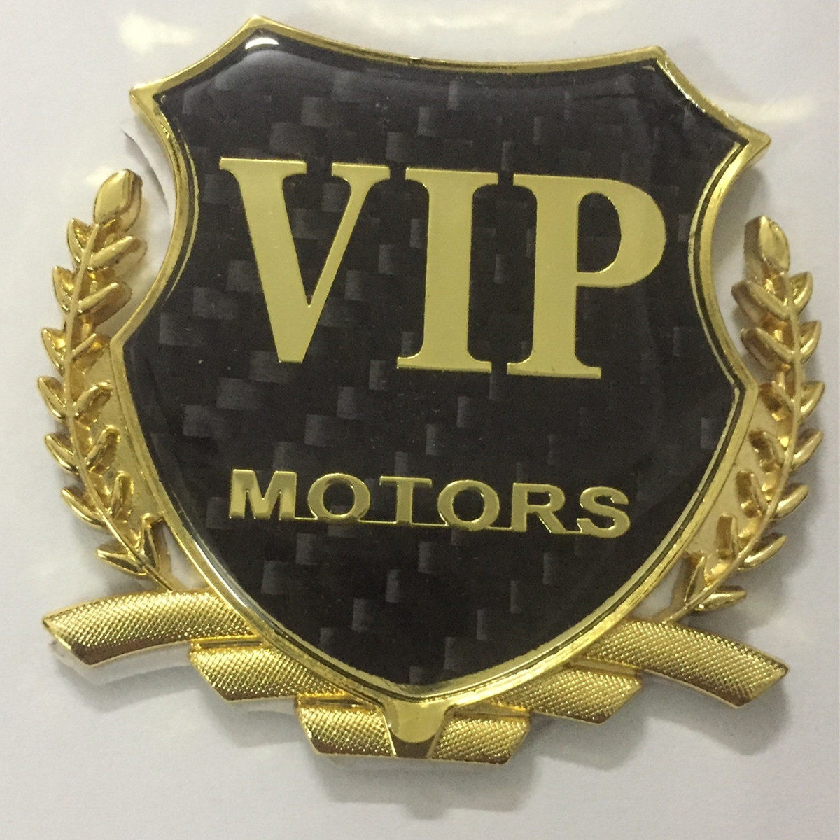 汽车碳纤麦穗侧标个性车标vip车尾后窗金属汽车装饰贴