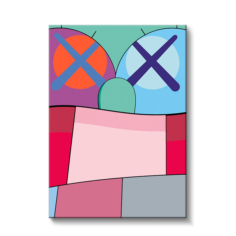 kaws数字油画diy客厅沙发挂画卡通动漫手绘定制diy