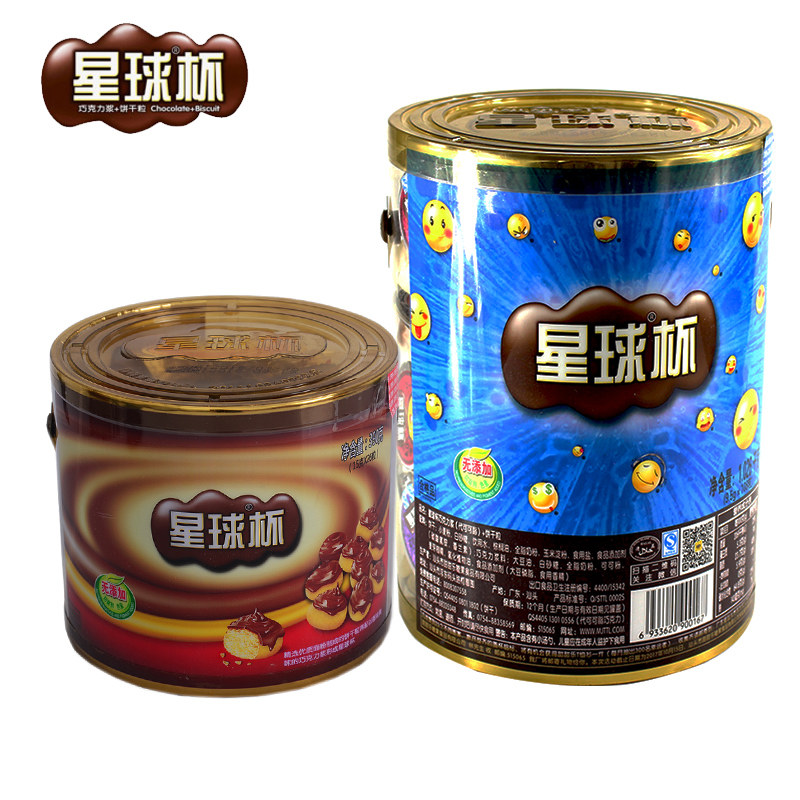 星球杯儿童巧克力夹心饼干500g