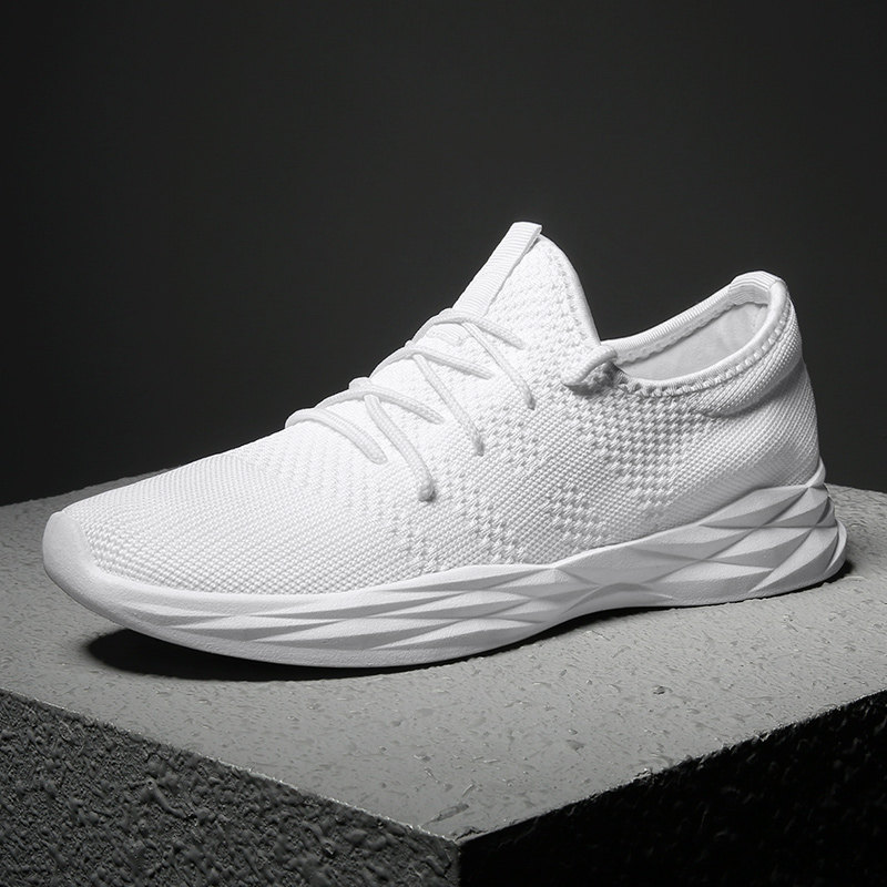 男鞋网面休闲运动网鞋韩版百搭夏天男士鞋子跑步飞织透气袜子鞋男