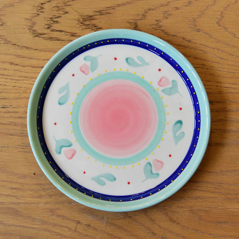 艺术手绘创意盘子可爱小清新陶瓷少女心家家用盘