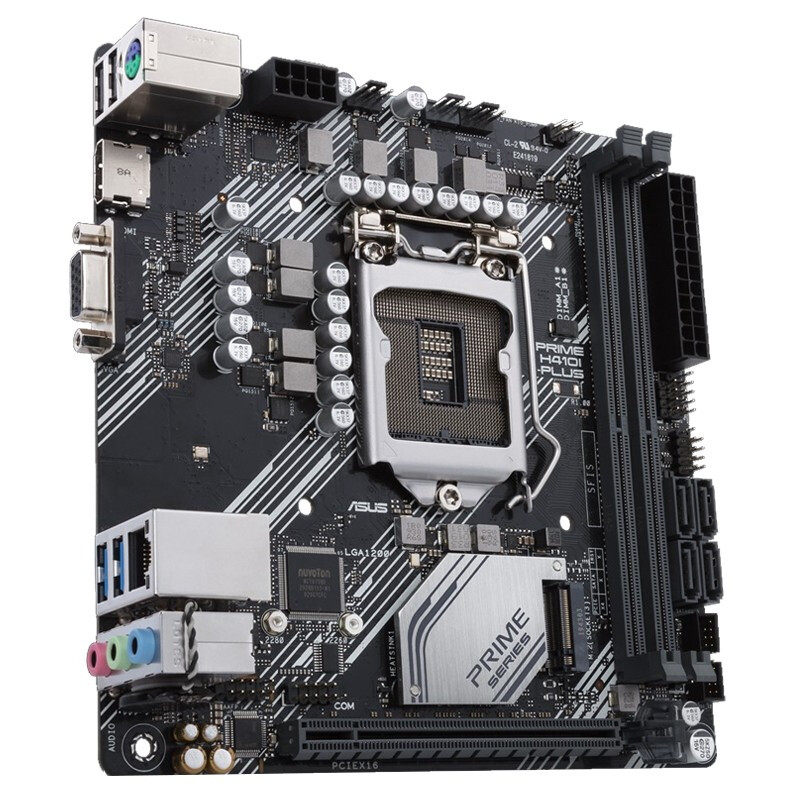 华硕asusprimeh410i-plus台式电脑主板itxmini小板lga1200主板