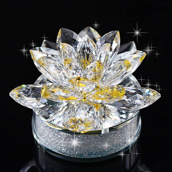 水晶莲花汽车摆件 包邮 高档创意车载香水座车内车饰品保平安男女