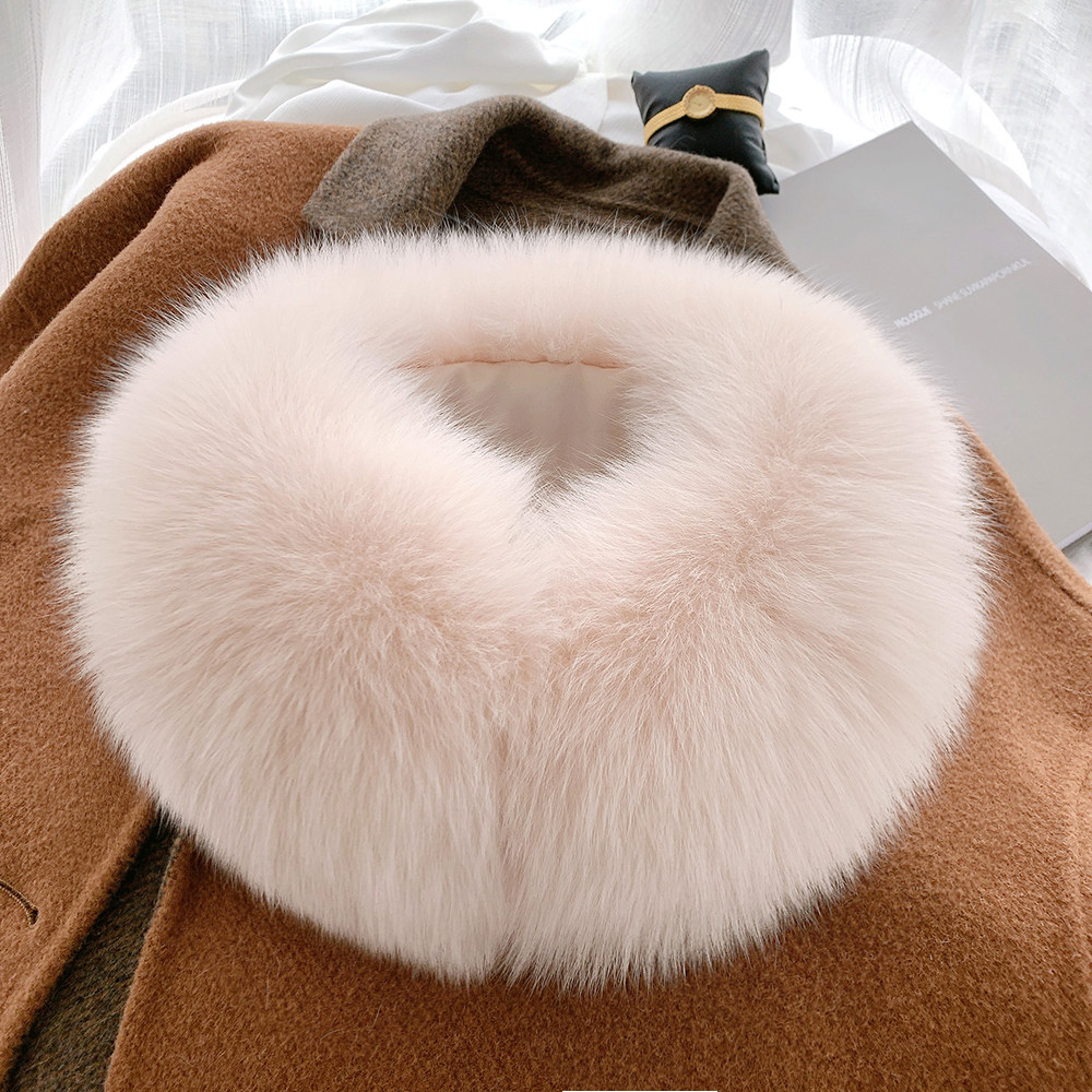 狐狸毛围脖真毛狐狸毛领子皮草围脖女冬季狐狸毛围巾吸扣磁假领子