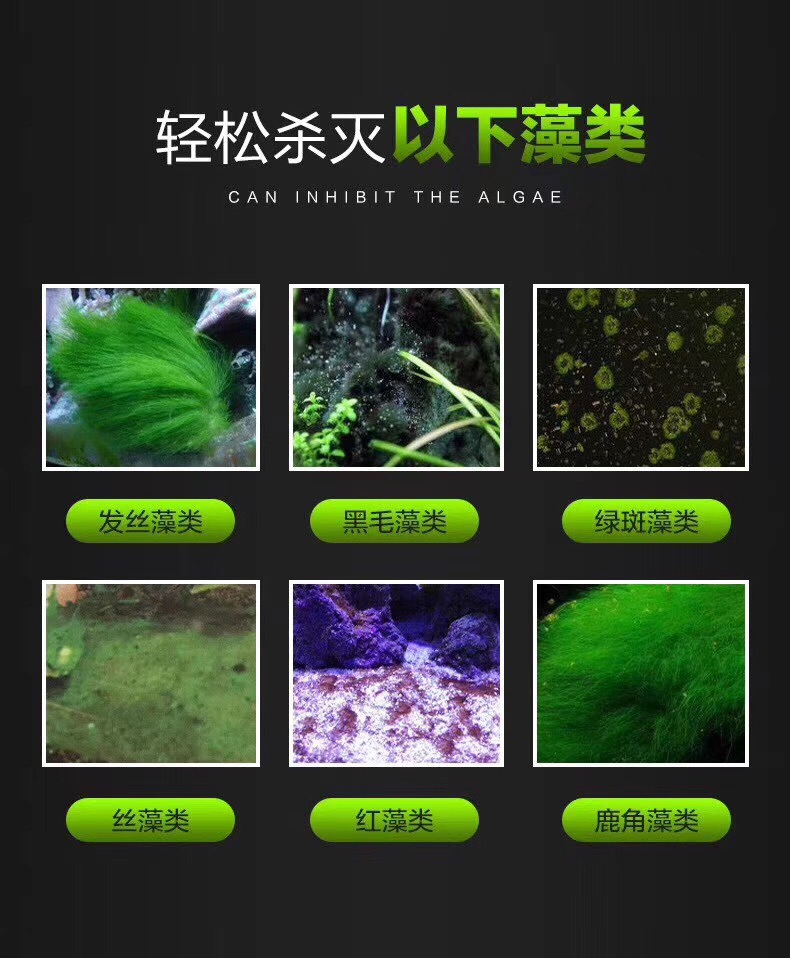 仟湖of傲深藻类鱼缸藻剂水族箱去青苔丝藻黑毛鱼缸水质稳定剂