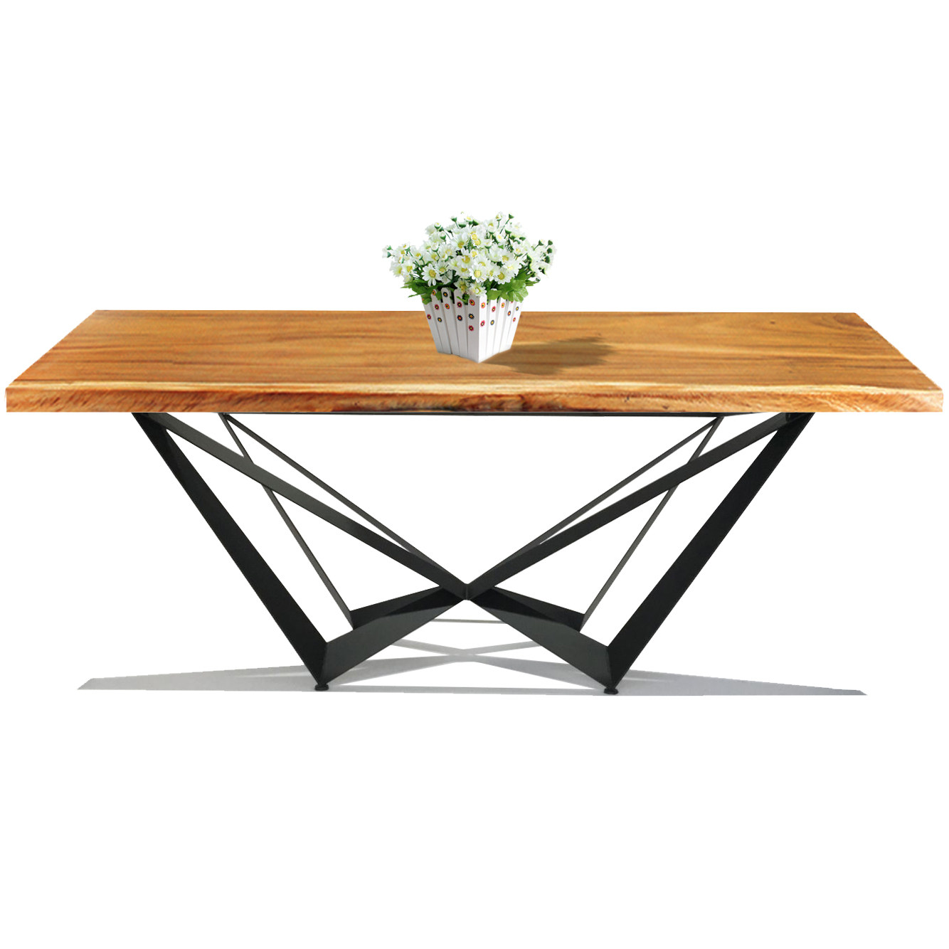 创意铁艺桌腿支架大板桌架吧台桌脚办公桌腿电脑桌架餐桌脚定制