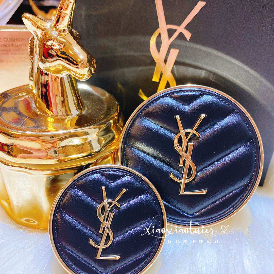 气垫ysl圣罗兰春季情人节限量羽毛墨水丝绒皮革bb霜