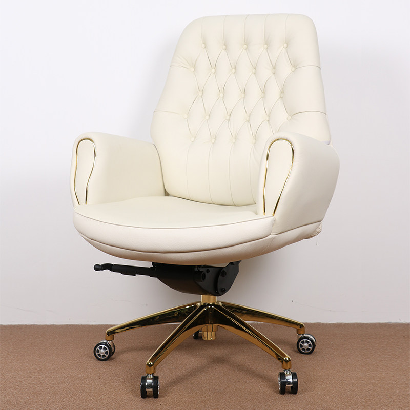 美式真皮老板转椅商务大班轻奢家用家用电脑电脑椅电脑椅