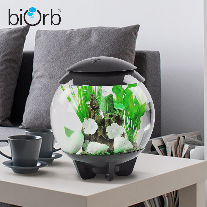 biorb客厅个性桌面圆形金鱼缸有机玻璃迷你家用水族箱小型创意