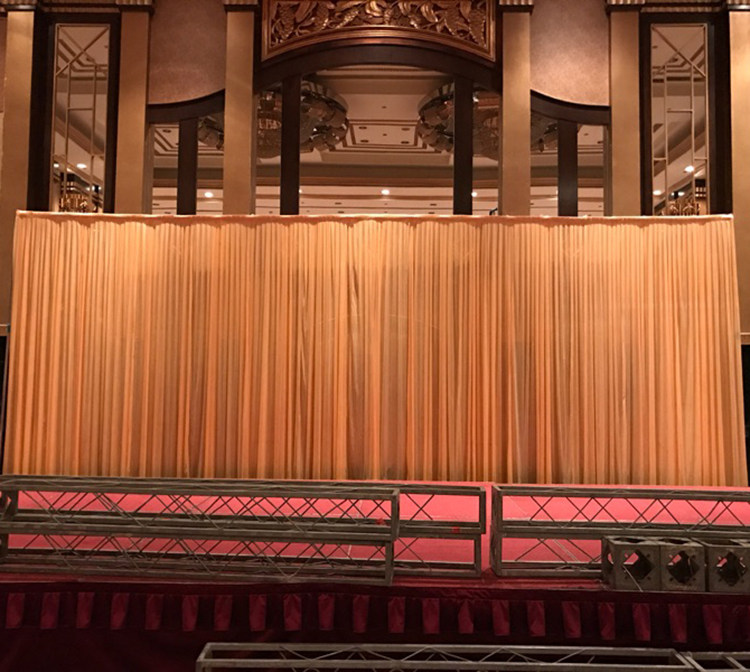 婚庆道具背景纱幔打底纱幔婚礼舞台幕布背景帷幔创意打底布曼包邮