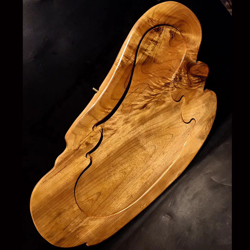 茶盘大檀金丝楠木雕刻祥云小叶桢楠平面水波摆件