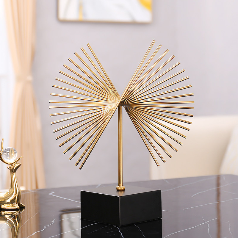 创意金属雕塑艺术摆件现代简约客厅酒柜样板房酒店轻奢摆件