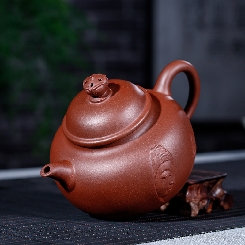 宜兴宜兴紫砂紫砂壶原矿清水水泥手工佛缘壶容量毫升茶壶