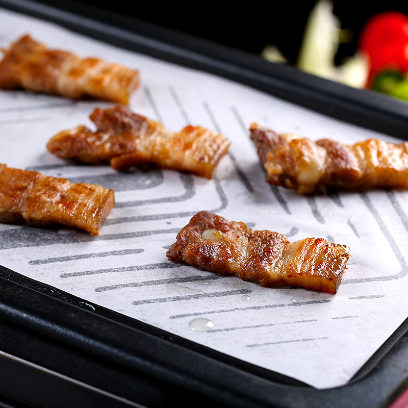 烤乐仕吸油纸烧烤用纸烤箱烤盘纸烤肉纸长方形硅油纸烘焙家用婴儿