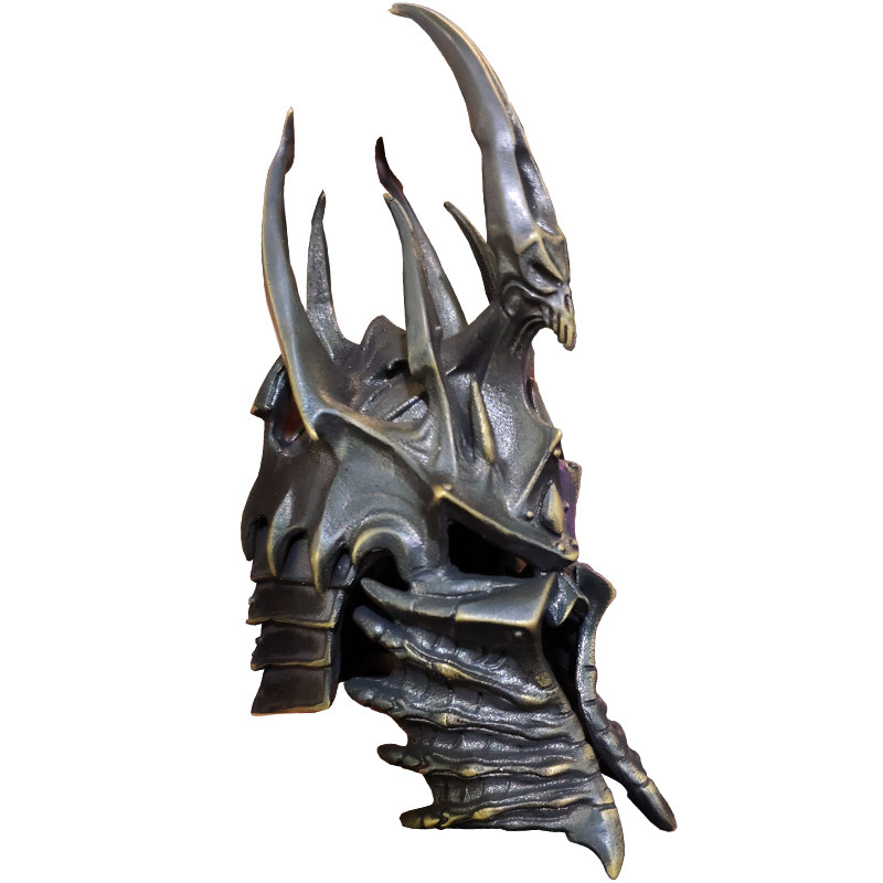 hcmy魔兽阿尔萨斯巫妖王冠头盔统御之盔金属金属模游戏