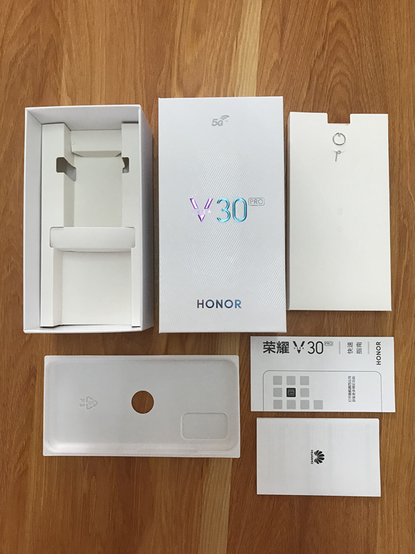 适用于荣耀v30pro手机包装包装盒盒子原装充电器头数手机零部件
