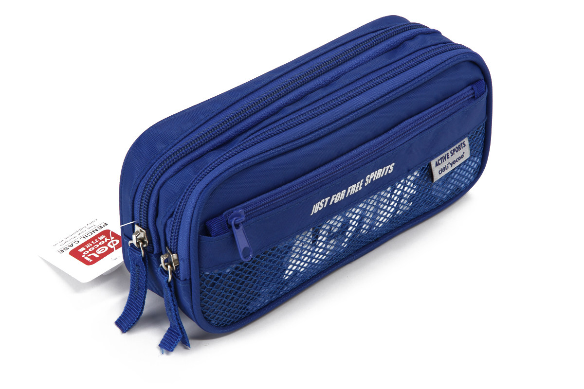 文具包邮得力deli3074大容量多功能双层笔袋学生笔袋