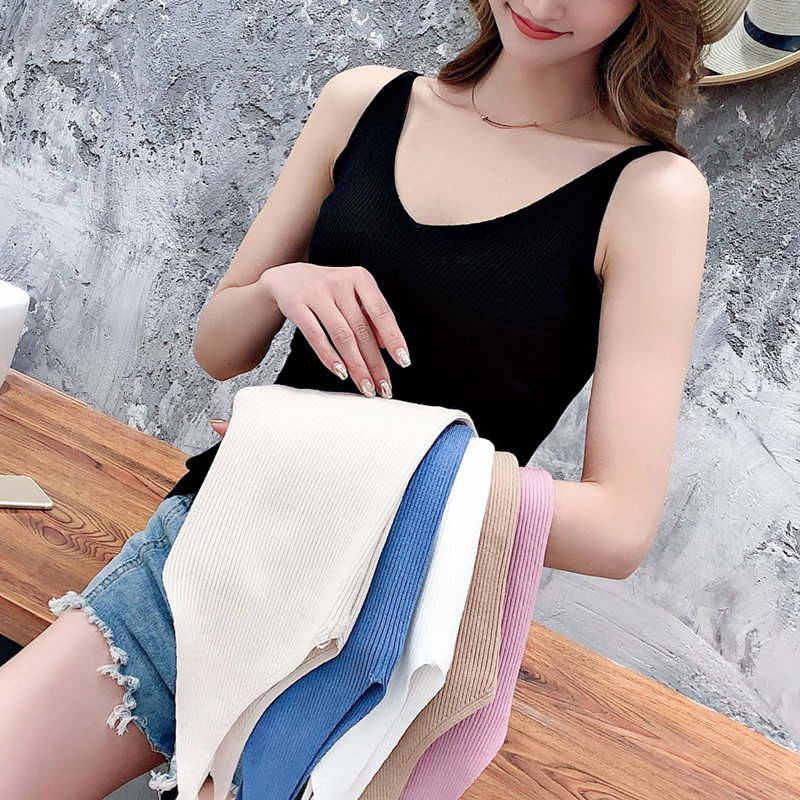 冰丝吊带背心女夏季2021新款