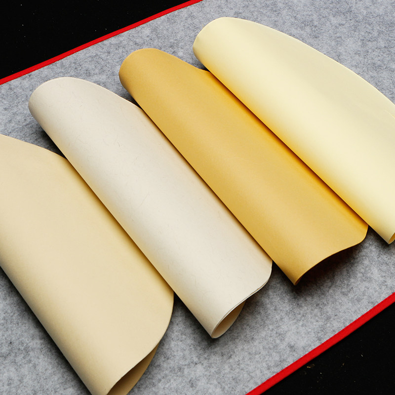 国画宣纸100张工笔画熟宣安徽半生半熟专用绘画书法宣纸