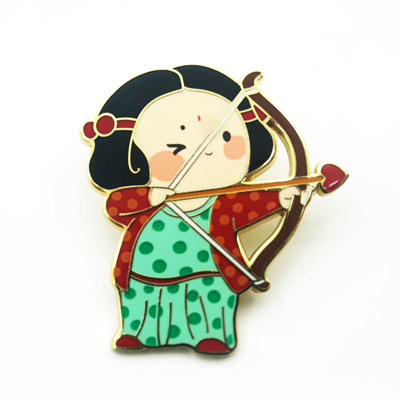 唐小西唐朝设计胸针纪念特色陕西文化击鞠琵琶文化创意邮册