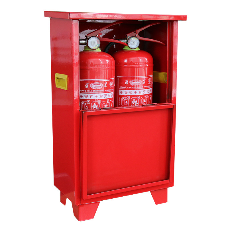 灭火器淮海箱子4kg2只装5公斤干粉消防二氧化碳套装车载收纳箱