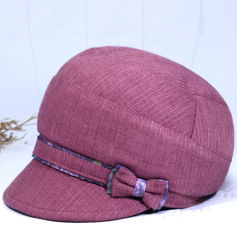 春秋天老年人软布帽子女士奶奶中老年时装帽夏季妈妈短檐遮阳帽薄