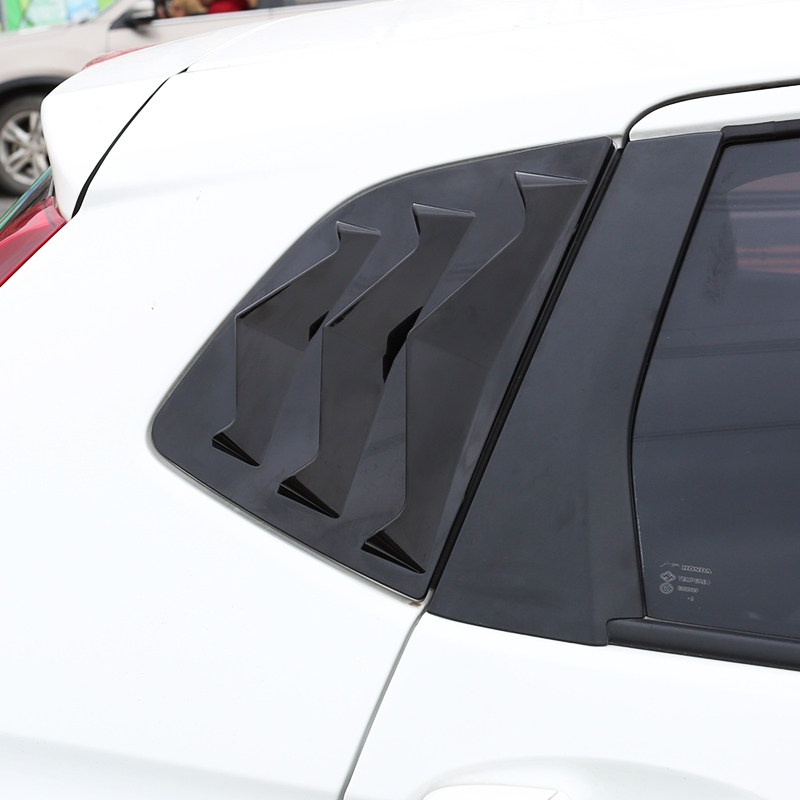 14-18款新飞度后侧百叶窗改装专用后侧车窗玻璃gk5出风口装饰框