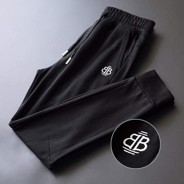 Pure cotton sports pants men's trousers 2020 new tide autumn pants men's casual trousers men's heavy weapon tide Pure cotton sports pants men's trousers 2020 new tide autumn pants men's casual trousers men's heavy weapon tide