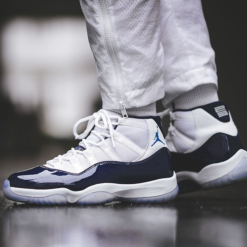 air jordan 11 aj11康扣午夜蓝 白红 兔八哥黑武士378037-123限量