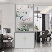 Modern minimalist design into the home Guan Guan Partition Cabinet Solid Wood Tempered Glass Screen Partition Living Room Dining Room Dining Room Dining Room Dining Room Dining Room Cabinet