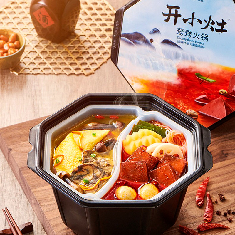 【满4盒送周边】肖战代言统一开小灶自热自煮小火锅鸳鸯麻辣2口味
