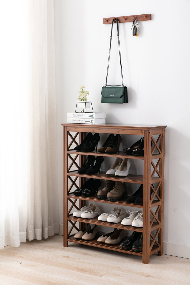 鞋柜简约换鞋实木门口收纳进门玄关多层鞋架鞋架
