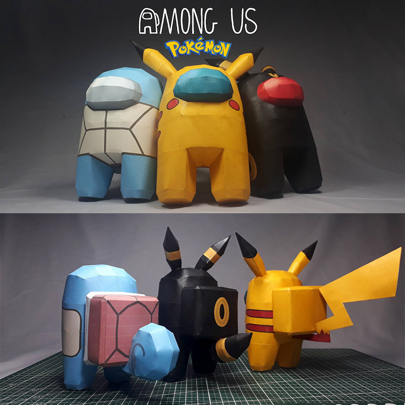 我们当中周边模型动漫游戏人物diy手工制作在之间动漫游戏纸模